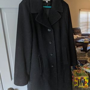 Black Croft and Barrow wool pea coat